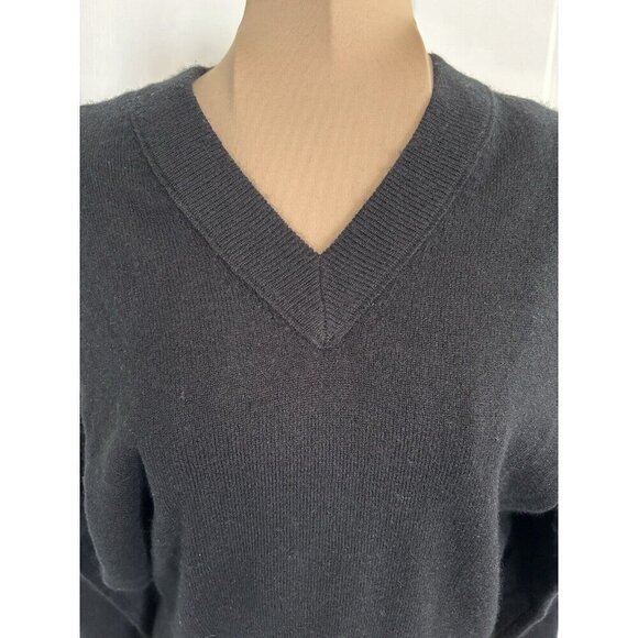 Madewell Warren (Re)sponsible Cashmere V-Neck Sweater Black Size XS - Picture 2 of 7